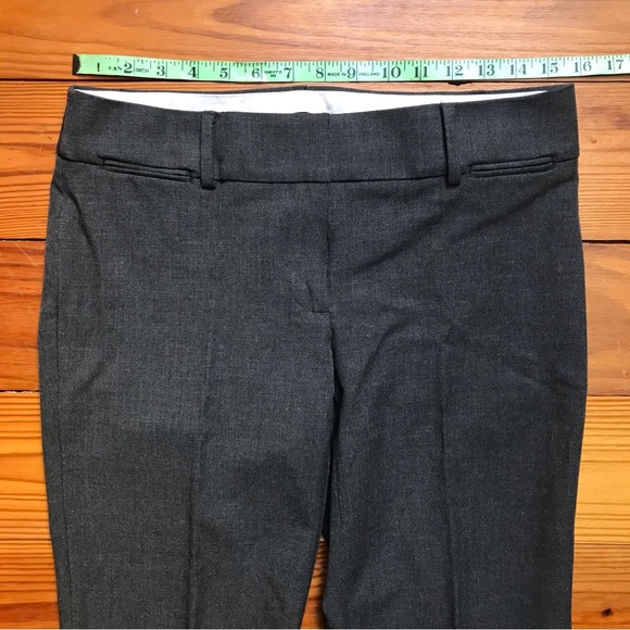 Loft Marisa Trouser Grey Flare Work Pants, EUC, 2 - Picture 6 of 13